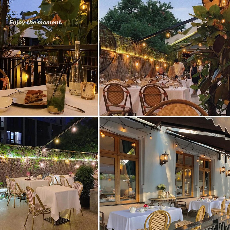 CLSETAIC Shatterproof,Waterproof S14 String Light Bulbs,Led Patio Lights Outdoor Waterproof