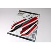 Tankpad Sticker Chain Guard Compatible with Kawasaki Z650 Red Silver