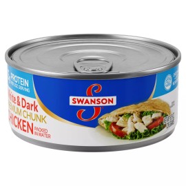 Undisclosed Swanson White and Dark Premium Chunk Canned Chicken Breast in Water, Fully Cooke