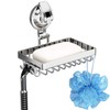 Soap Holder Shower, Suction Cup Soap Dish for Shower with