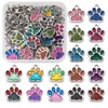 PandaHall Cat Dog Paw Print Alloy Enamel Pendant Jewelry Making,