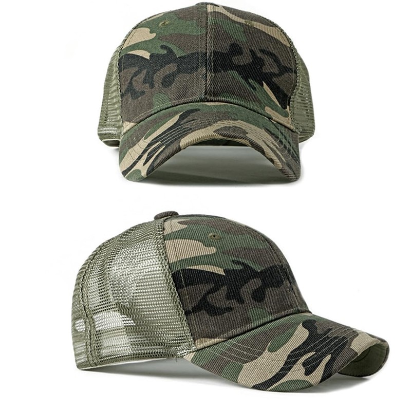 AXIAO Mesh Cap, Men's Camouflage Baseball Cap, Summer, Cool, Breathable,