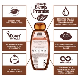 Garnier Ultimate Blends Shampoo & Conditioner Set | Sleek Restorer With Coconut Oil & Cocoa Butter Smoothing for Sleek, Smooth, Frizz-Free Hair | 360 ml |
