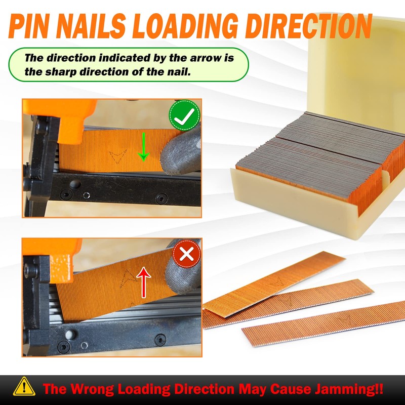 KIMSING P612SS(12mm) 23 Gauge Stainless Steel Micro Pin Nails 9,000