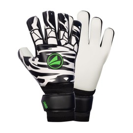 JAKO Animal Basic RC Pection Goalkeeper Gloves, Black/White/Green, 4 Unisex