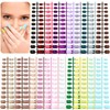 576 Pieces Artificial Nails, EBANKU Children's Square Short Fingernails, Round