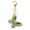 TOPASION Cute Butterfly Rhinestone Keychain for Women Charms for Purses