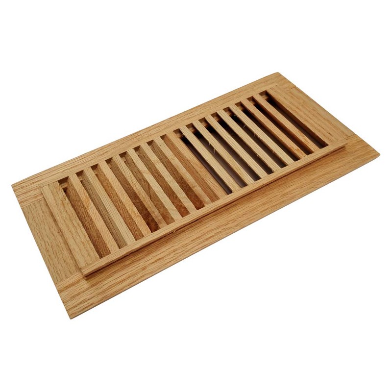 Homewell Red Oak Wood Floor Register Vent, Drop in Vent,