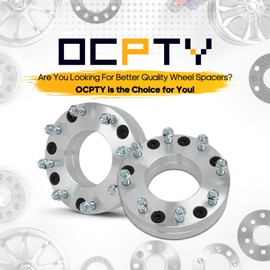 OCPTY 6x5.5 to 8x170 Wheel Adapters for 1500 for Avalanche for Avalanche 1500 for Blazer for C2500 2 inch 14x1.5 Studs 108mm Hub Bore Forged Hub Centric Wheel Adapters 6 lug 2PCS