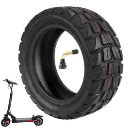 80/65-6 Scooter Tire Electric Scooter 10 inch Tires 10x3 Off Road Tubeless Tire 255x80 Tubeless Tire Replacement [Tubeless Tires] [with Tire Air Valve] [Non-Slip] [Shockproof]