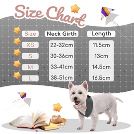 Kuoser Dog Tuxedo,Formal Dog Wedding Bandana Dog Collar with Bow Tie Dog Birthday Costume Adjustable Pet Party Tux Dog Wedding Attire,Dog Valentines Outfit Cosplay for Small Medium Large Pets