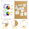 XBoard Magnetic White Board and Bulletin Corkboard Combination, 60 x