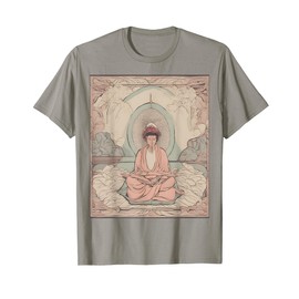 Peaceful Meditation Cushion Serene Comfort Art T-Shirt