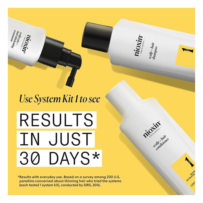 Nioxin System 1 Kit 10.1oz Cleanser Shampoo, 10.1 oz Scalp