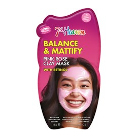 7th Heaven 7th Heaven Pink Rose Clay Face Mask with Retinol - Balance and Mattify - All Skin Types