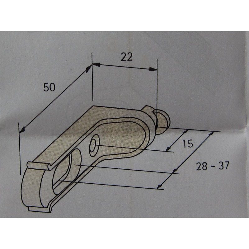 Hettich Back Panel Connectors RV 1, Set of 8 Wall