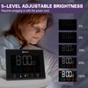 Geevon Digital Atomic Alarm Clocks for Bedrooms, Color VA Display