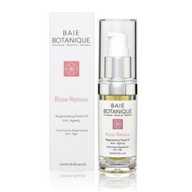 Baie Botanique Anti-Ageing Face Oil 15 ml, Rose Absolue, Rose Hips, Camellia, Borage, Raspberry, Evening Primrose, Cramb and Amla Oil - 100% Natural, 90% Organic