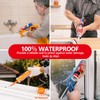 Clear Advanced Silicone Caulk & Sealant, 10Oz Cartridge, 100% Waterproof
