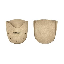 Microsuede Silicone Gel Toe Pads for Pointe Shoes, Vented (L)