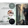 YNFUQANLN Black Bear Shower Curtain Wild Animal Forest Junge Rustic