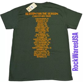 Rockoff Beach Boys Christmas Album Men's Size LARGE T-shirt NWT Green Xmas Tree Tee