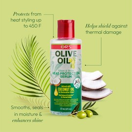 ORS Olive Oil Heat Protection Hair Serum infused with Coconut Oil for - 4