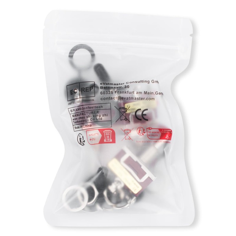 Innfeeltech 3 Pcs Momentary Toggle Switch, 20A 125V, 2H-C223 DPDT,