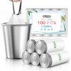 1 Gallon 100 Counts Mini Strong Drawstring Trash Bags Garbage