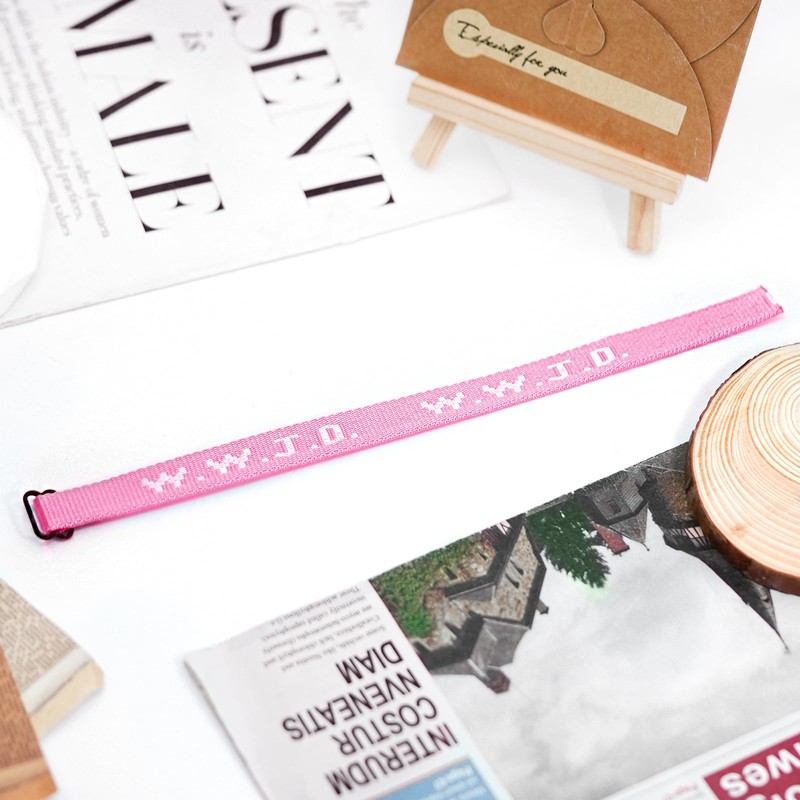 SKYFUN WWJD Bracelets Webbing What Would Jesus Do Bracelet for