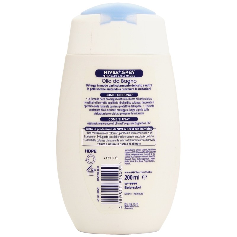 Nivea Baby Bath Oil ML.200