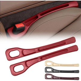 2PCS Car Seat Gap Filler Organizer,Universal Vehicle-Mounted Side Seat Gap Leak-Proof Filling Strip for Car SUV Truck,in Between Car Seat Catcher,Fits Most Vehicles (red)