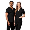 Adar Uniforms Universal Unisex Scrubs - V-Neck Tunic Top -