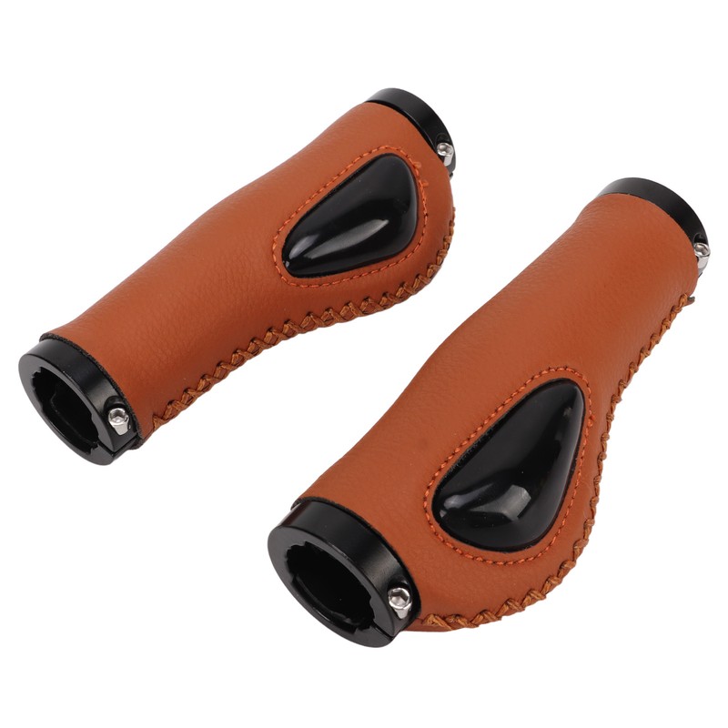 Artificial Leather Bicycle Grips Liquid Silicone Palm Pad Shock Absorption