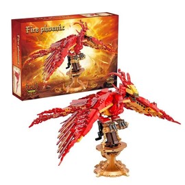 Harry Fire Phoenix Building Set, 938 PCS Magic World Phoenix Model Set, Ideas Bird Animal Model Collectible Toys, Creative DIY Gift Toy for Boys Girls, Compatible with Major Brands (7032)