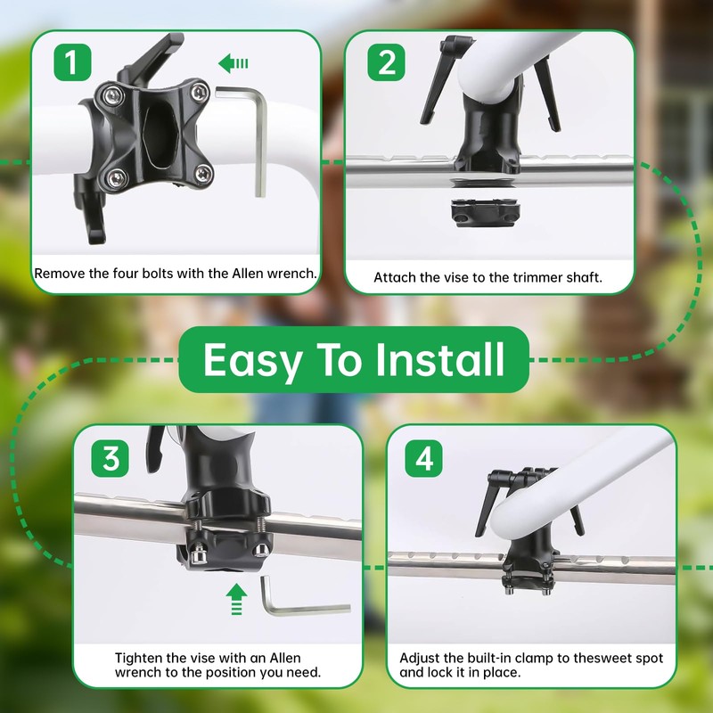 TooAemiS Weed Eater Handle Extension Ergonomic Weed Eater Attachments Weedeater