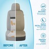 BDK PolyPro Car Seat Covers Full Set in Solid Beige,