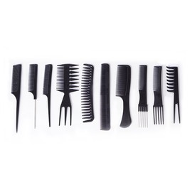 AIMALL 10Pcs/Set Professional Hair Combs, Plastic Hairdressing Styling Combs, Durable Barber Brushes for Salon Use