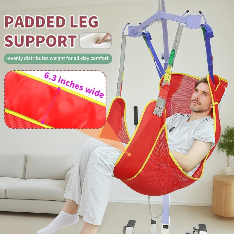 EZ Assistive Universal Full Body Patient Lift Sling,Medical Sling for