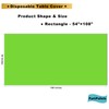 PartiPallete 3-Pack Premium Plastic Light Lime Green Tablecloth Disposable 54"