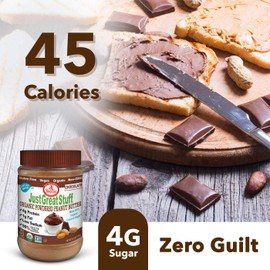 Betty Lou's Just Great Stuff Powdered Organic Peanut Butter, Chocolate, 6.35 Ounce