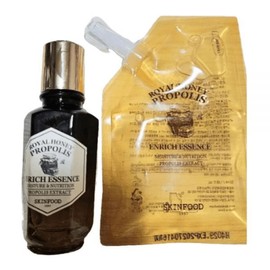 SKINFOOD Royal Honey Propolis Enrich Nutrition Supply Essence 50ml + Refill 50ml / 스킨푸드 로열허니 프로폴리스 인리치 영양공급 에센스 본품50ml + 리필50ml