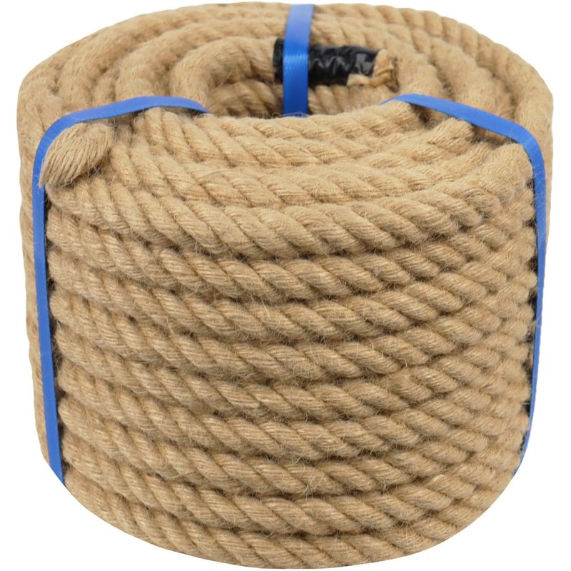 3/4 Inch Natural Jute Rope, 200 Feet Thick Hemp Rope,