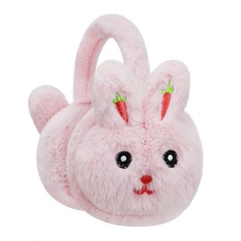 Children Winter Rabbit Ear Warmer,Kid Outdoor Earmuffs, Winter Windproof Ear Warmer,Kid Winter Faux Fur Plush Earmuffs,Winter Outdoor Ear Protector,Adjustable Warm Ear-cap for Kids Surrounded