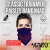 Trainmen Paisley Bandana Head Scarf Do-rag 100% Cotton Bandanna Cover