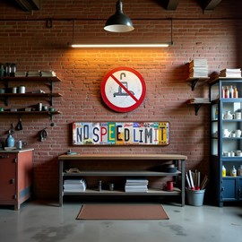 No Speed Limit Sign Garage Decor Road Signs Room Decoration Room Decor Y2k Grunge Room Tin Sign Cars Bedroom Decorations For Boys Hot Wheels Signs 4x16 Inch