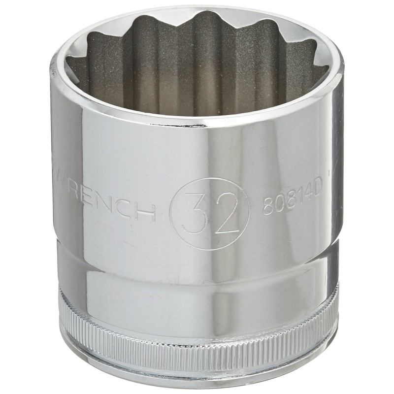 GEARWRENCH 1/2" Drive 12 Pt. Standard Socket, 32mm - 80814D