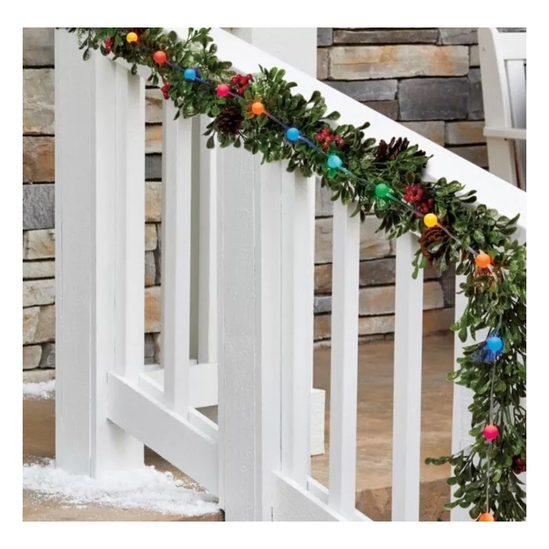 Enbrighten LED Color Changing Bubble Lights 2x29.5ft w/Remote 180 Bulbs