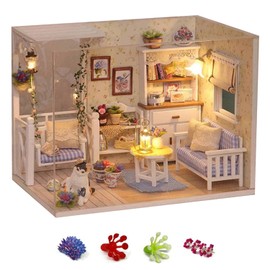 DIY Miniature House, Miniature House, DIY Model Making Craft Kits, Gifts for Boys, Girls, Adults, for Decorating Desks, Bookshelves, etc.