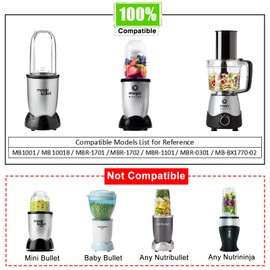 for Magic Bullet Blender Blade 3 Pack, Cross Blades Replacement Parts Compatible with Magic Bullet Blender Mixer 250W MBR-1701 MBR-1101 MB1001